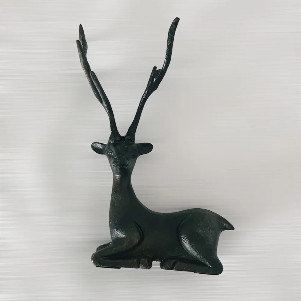 World Market Deer Antler Metal Jewelry Stand Holder